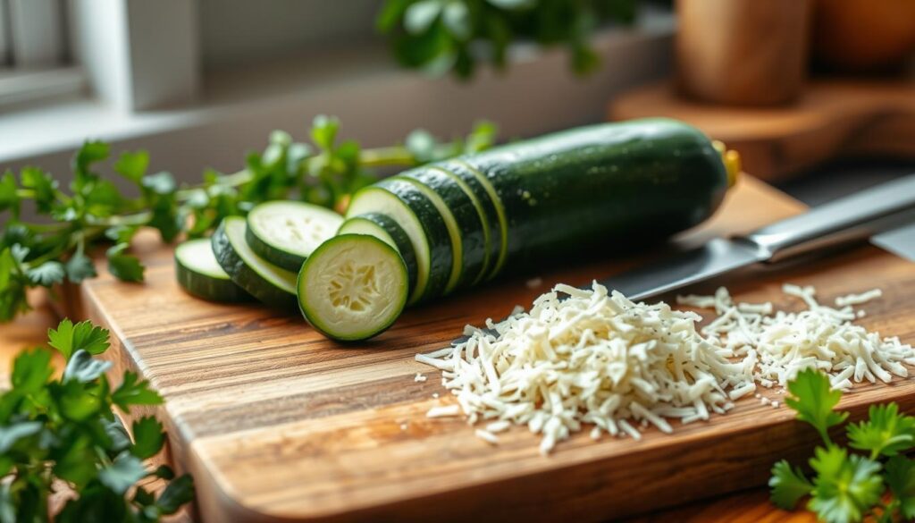 Preparación del calabacín